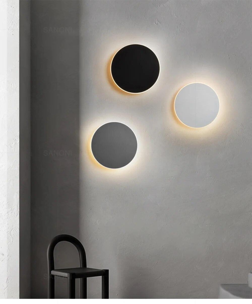 LED-Wandleuchte rund