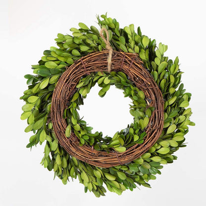 Buxuskranz - NatureElegance - Handgebunden & Zeitlos - Natürliche Wohndekoration