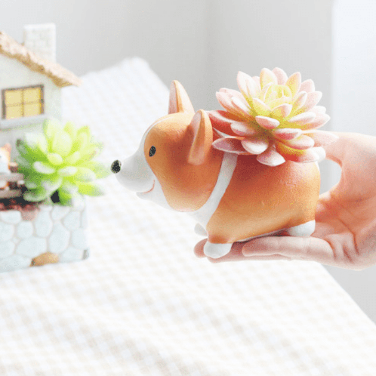 Vivolux | Resin Corgi Mini Blumentopf