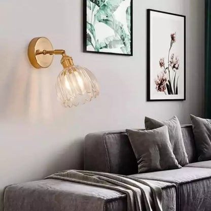 Vivolux | Frendorf Blumen Knospe Tulpe Glas Wandleuchte