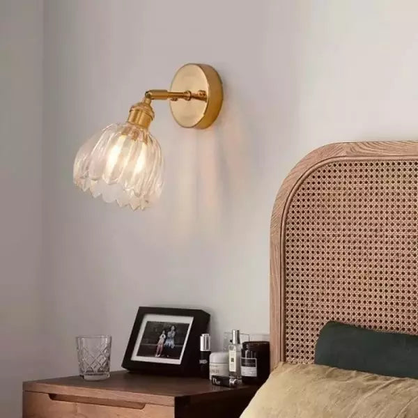Vivolux | Retro – Wandleuchte Glas Tulip Bud
