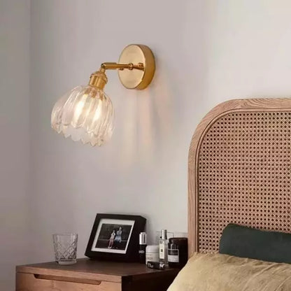 Vivolux | Retro – Wandleuchte Glas Tulip Bud