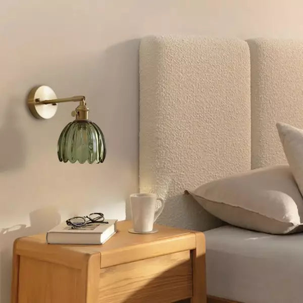 Vivolux | Frendorf Blumen Knospe Tulpe Glas Wandleuchte