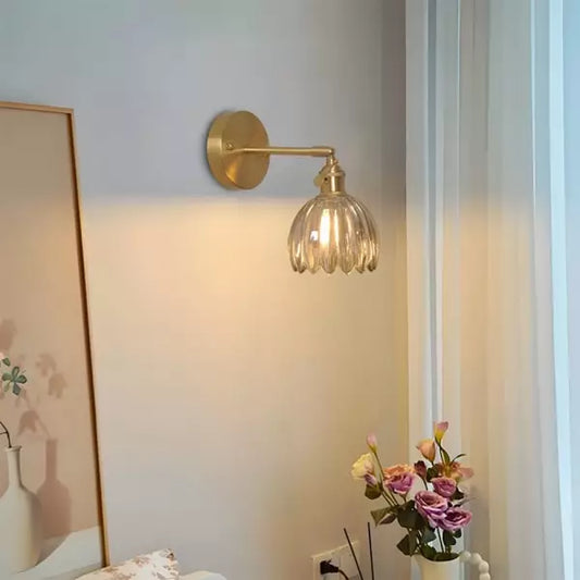 Vivolux | Frendorf Blumen Knospe Tulpe Glas Wandleuchte