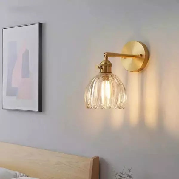 Vivolux | Frendorf Blumen Knospe Tulpe Glas Wandleuchte