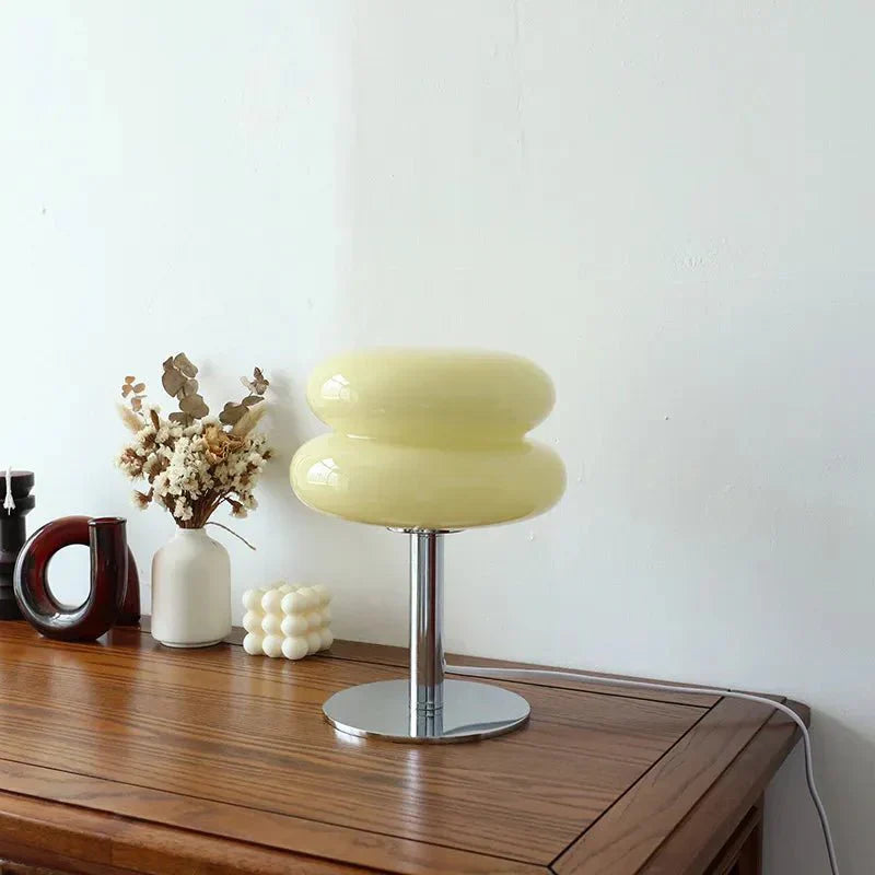 Vivolux | Retro Macaron Tischlampe aus farbigem Glas