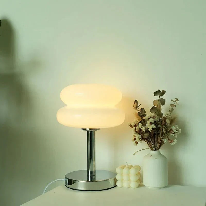 Vivolux | Retro Macaron Tischlampe aus farbigem Glas