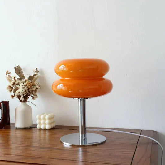 Vivolux | Retro Macaron Tischlampe aus farbigem Glas