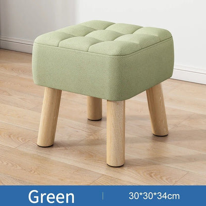Vivolux | Gepolsterter Ottoman-Hocker im Retro-Stil in Pastellfarben