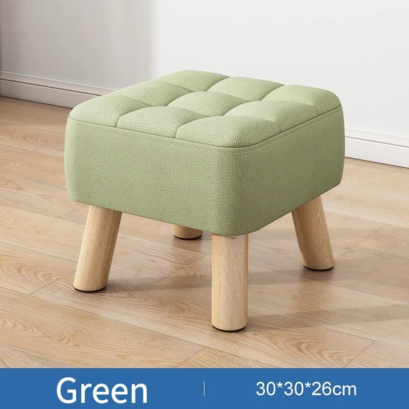 Vivolux | Gepolsterter Ottoman-Hocker im Retro-Stil in Pastellfarben