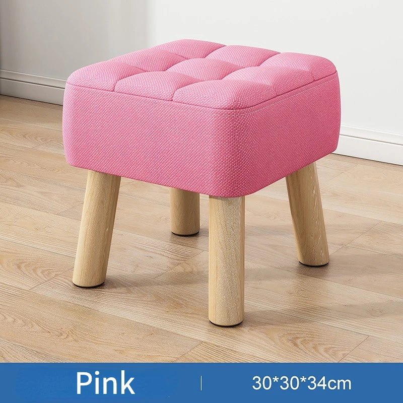 Vivolux | Gepolsterter Ottoman-Hocker im Retro-Stil in Pastellfarben
