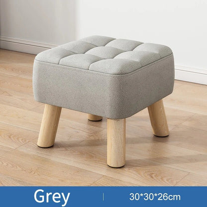 Vivolux | Gepolsterter Ottoman-Hocker im Retro-Stil in Pastellfarben