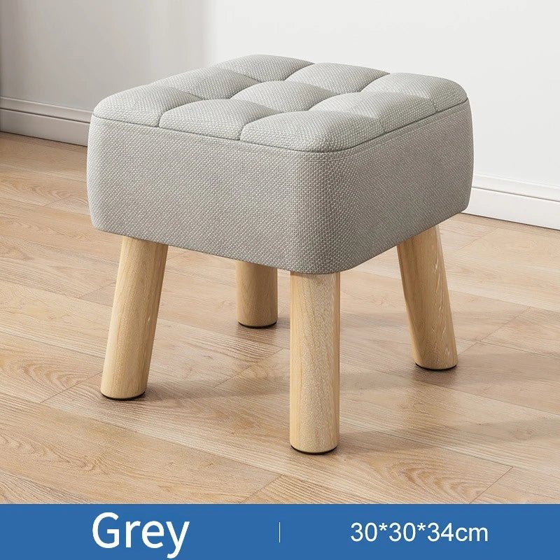 Vivolux | Gepolsterter Ottoman-Hocker im Retro-Stil in Pastellfarben