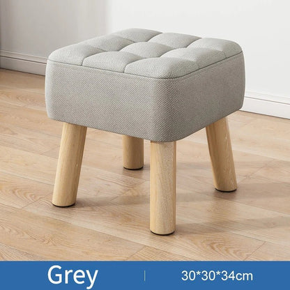 Vivolux | Gepolsterter Ottoman-Hocker im Retro-Stil in Pastellfarben