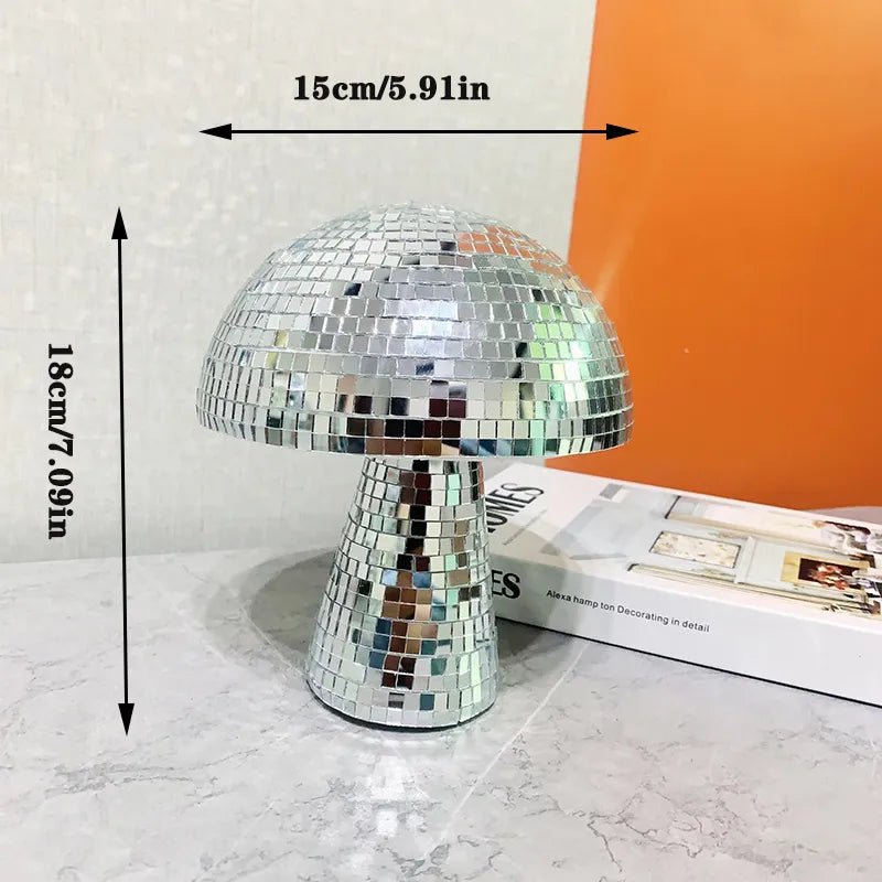 Vivolux | Retro-Stil Glas Disco Pilz Dekoration