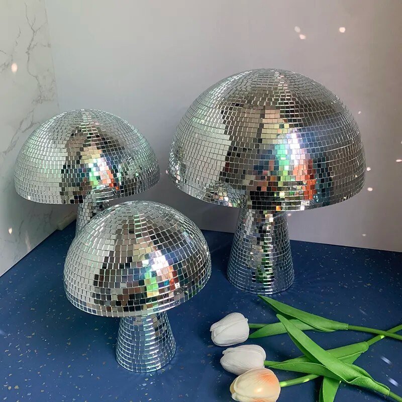 Vivolux | Retro-Stil Glas Disco Pilz Dekoration