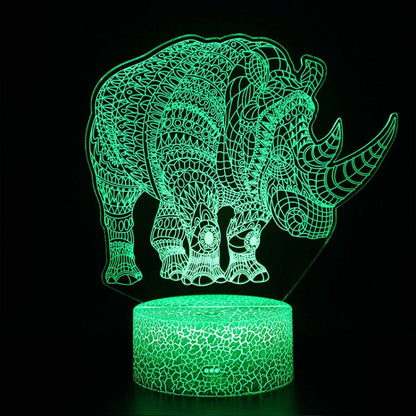 Vivolux | 3D Lampe Nashorn Majestätisch