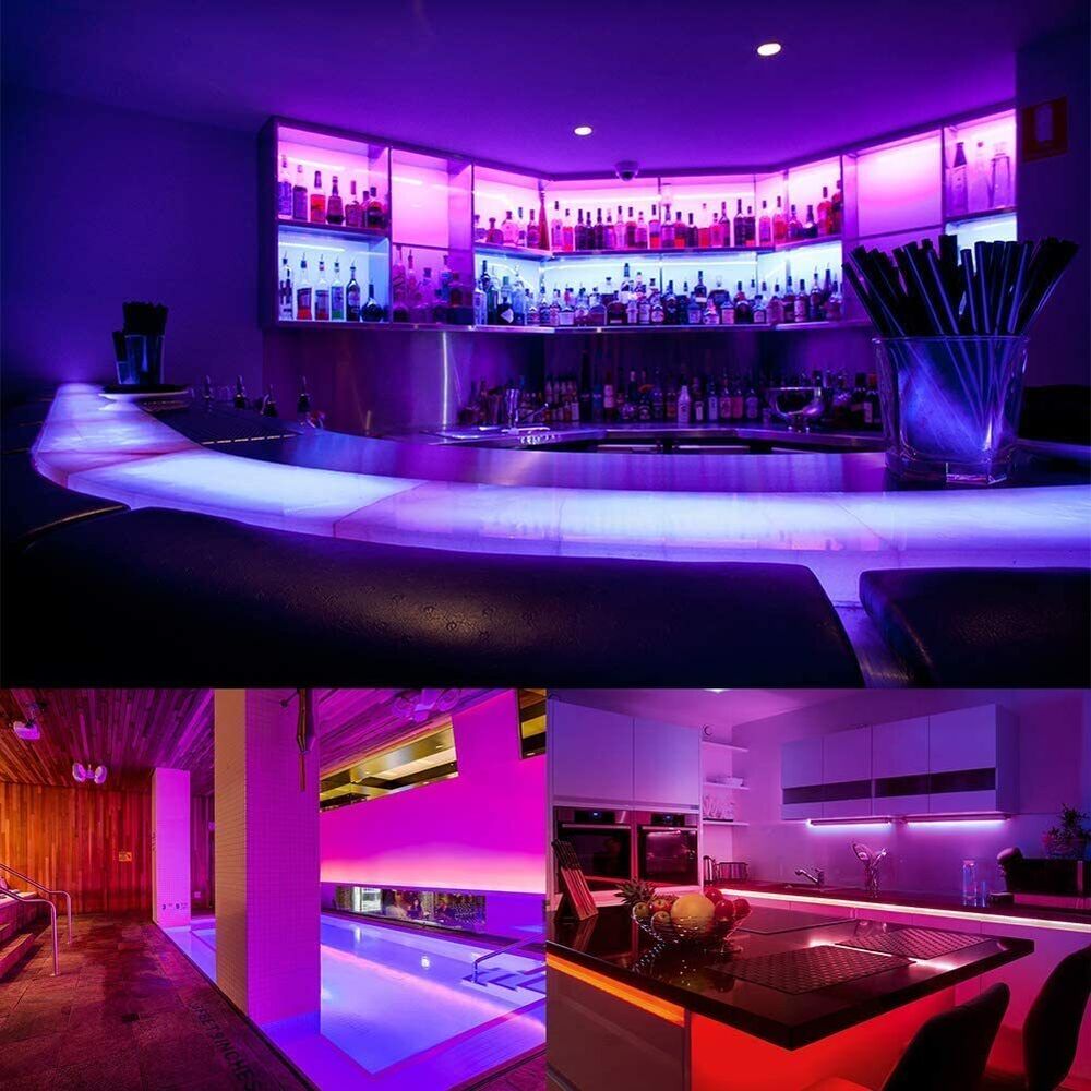 Vivolux | LED-Lichtstreifen, 30 m, 15 m, Musiksynchronisation, Bluetooth, 5050, RGB-Raumlicht mit Fernbedienung