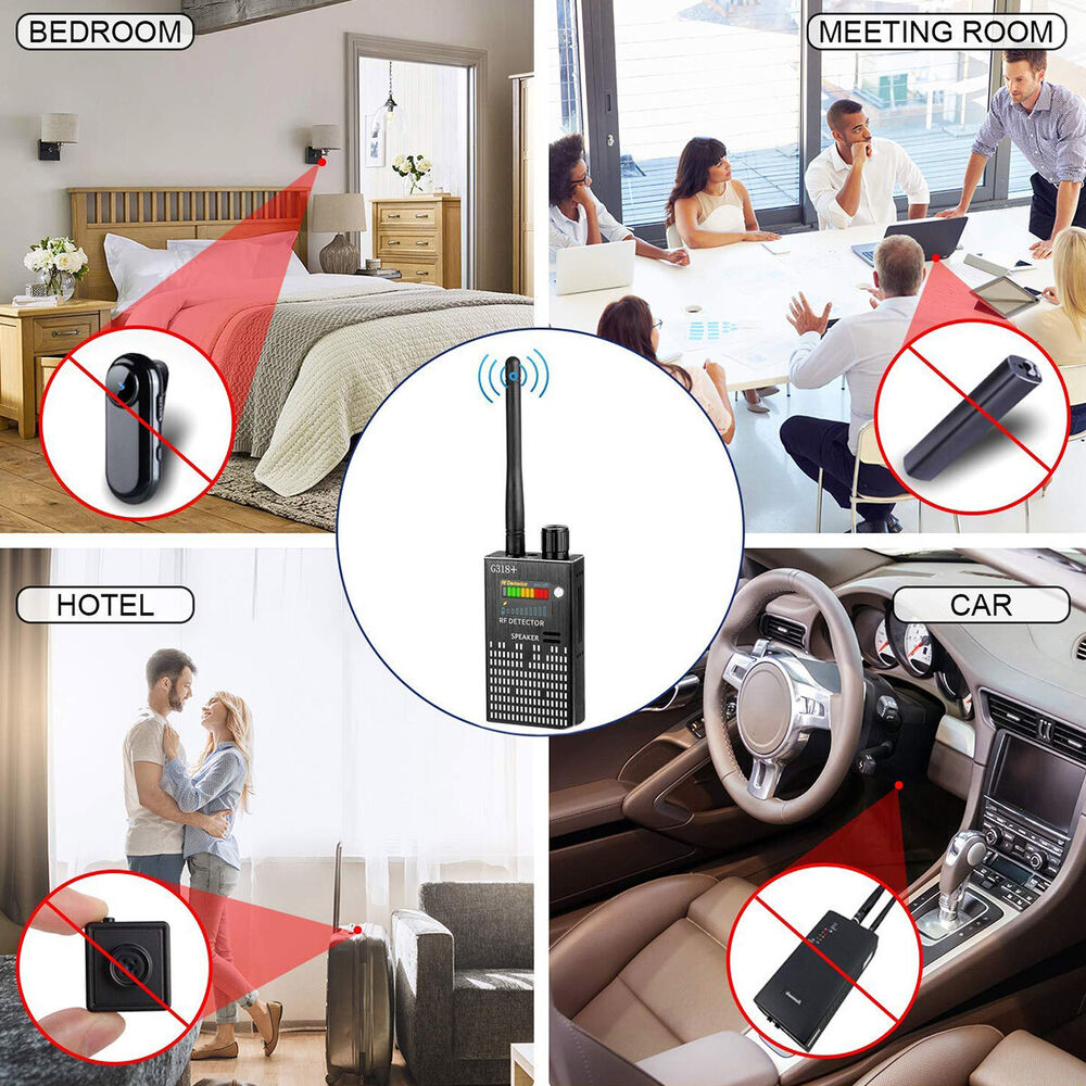 Vivolux | Spionagesignal-Wanzendetektor, HF-Detektor, versteckte Kamera, Laserlinse, GSM-GPS-Gerätefinder
