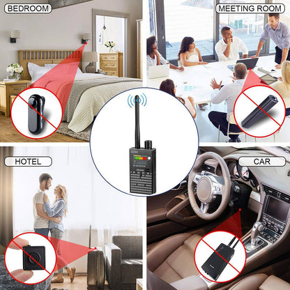 Vivolux | Spionagesignal-Wanzendetektor, HF-Detektor, versteckte Kamera, Laserlinse, GSM-GPS-Gerätefinder
