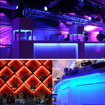Vivolux | LED-Lichtstreifen, 30 m, 15 m, Musiksynchronisation, Bluetooth, 5050, RGB-Raumlicht mit Fernbedienung