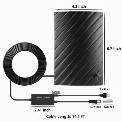 Vivolux | Reichweite Indoor HDTV 4K Digitalantenne 600 Meilen