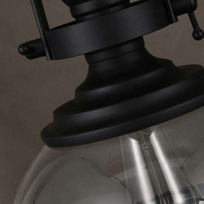 Vivolux | Antike Glas Eisen Retro Industrie Kronleuchter Hängende Deckenleuchten