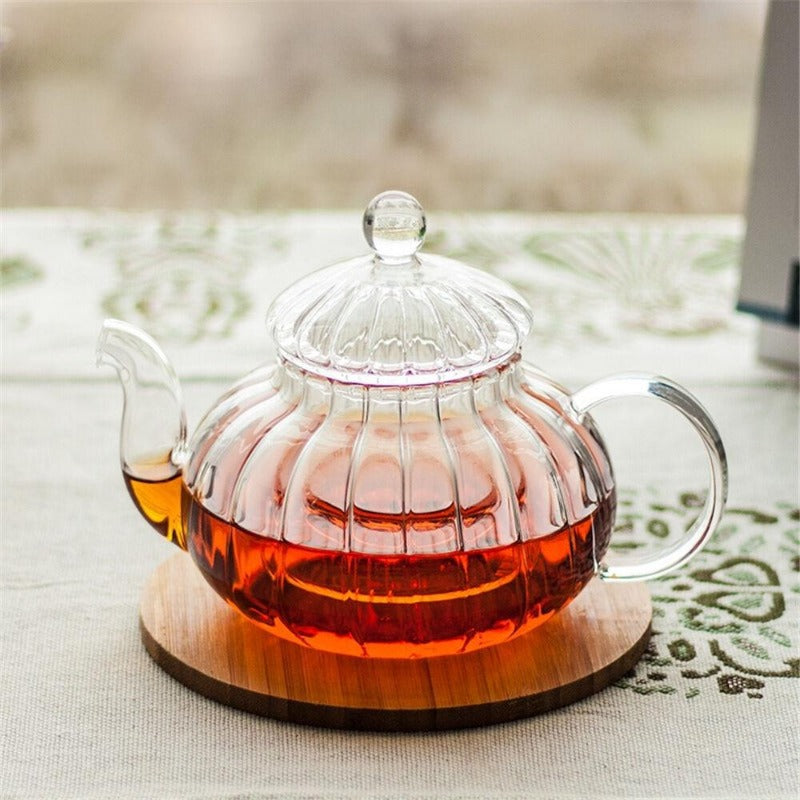 Vivolux | Kristallklar Glas Teekannen Set