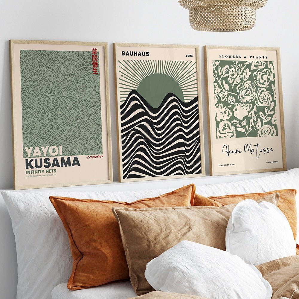 Vivolux | Salbeigrün Matisse Yayoi Kusama Ausstellung Poster