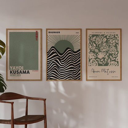 Vivolux | Salbeigrün Matisse Yayoi Kusama Ausstellung Poster
