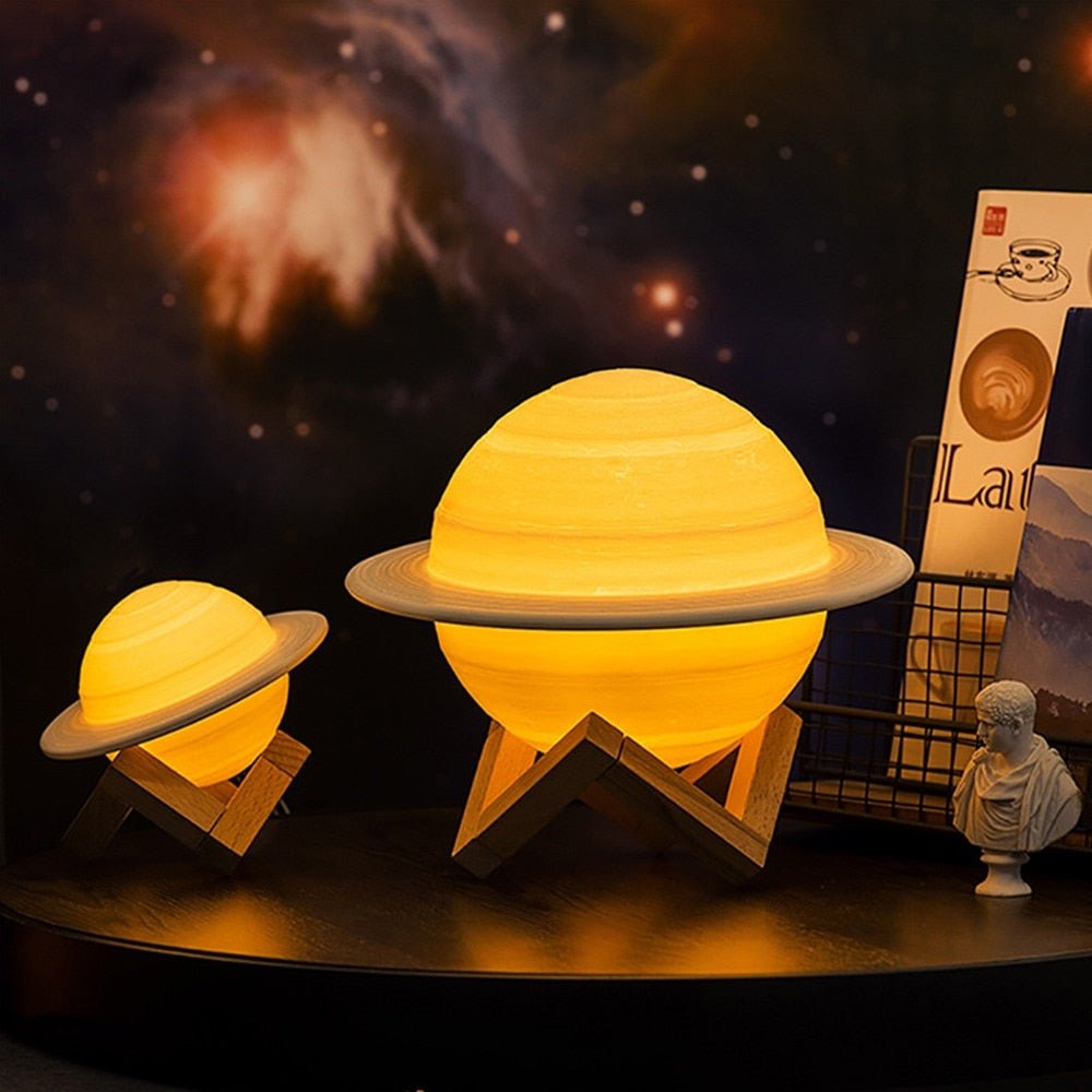 Vivolux | Lampe - SaturnGlow - Planetarisches Design - Einstellbare Beleuchtung