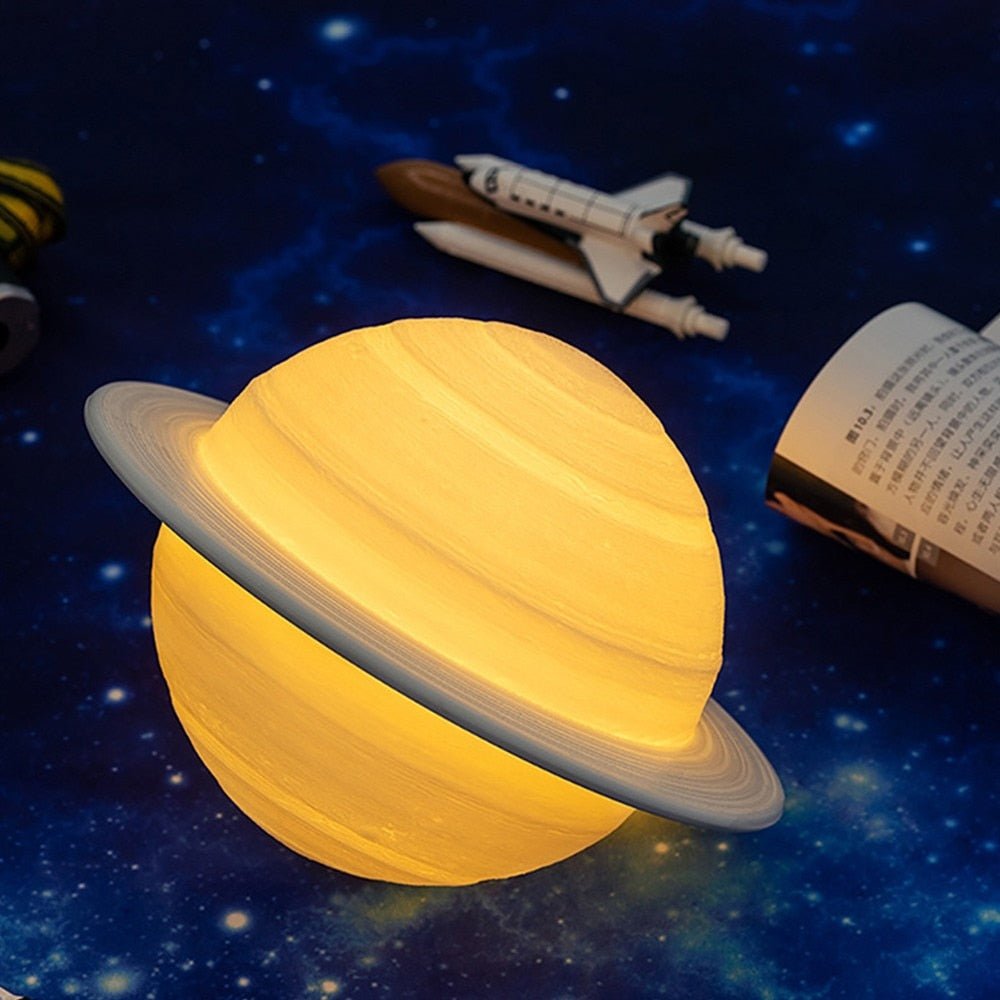Vivolux | Lampe - SaturnGlow - Planetarisches Design - Einstellbare Beleuchtung
