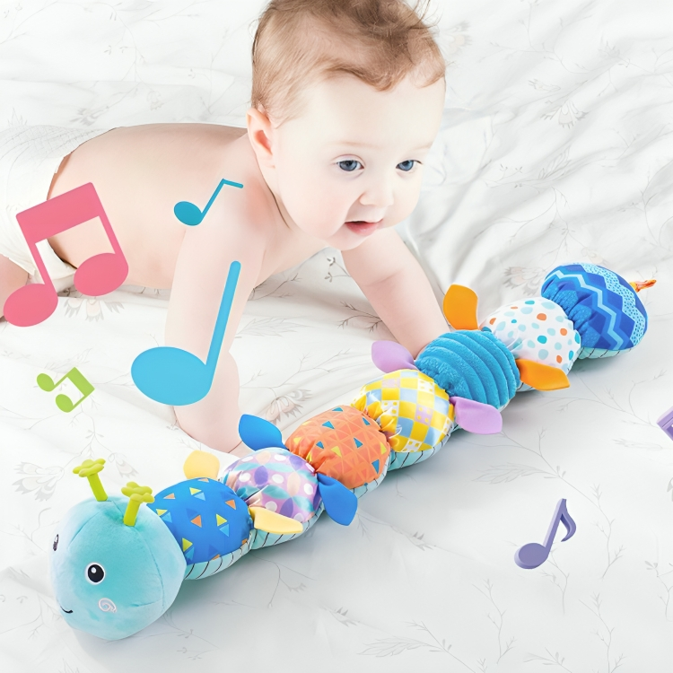Vivolux | Baby Sensory Plüsch Musik Raupen Spielzeug