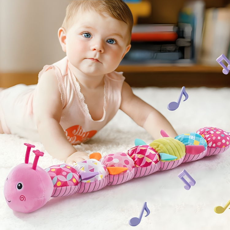 Vivolux | Baby Sensory Plüsch Musik Raupen Spielzeug