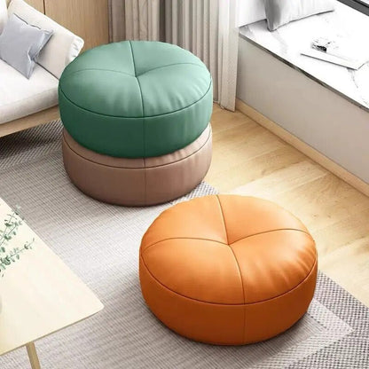 Vivolux | Einfaches japanisches Stil Nappa Leder Fußkissen