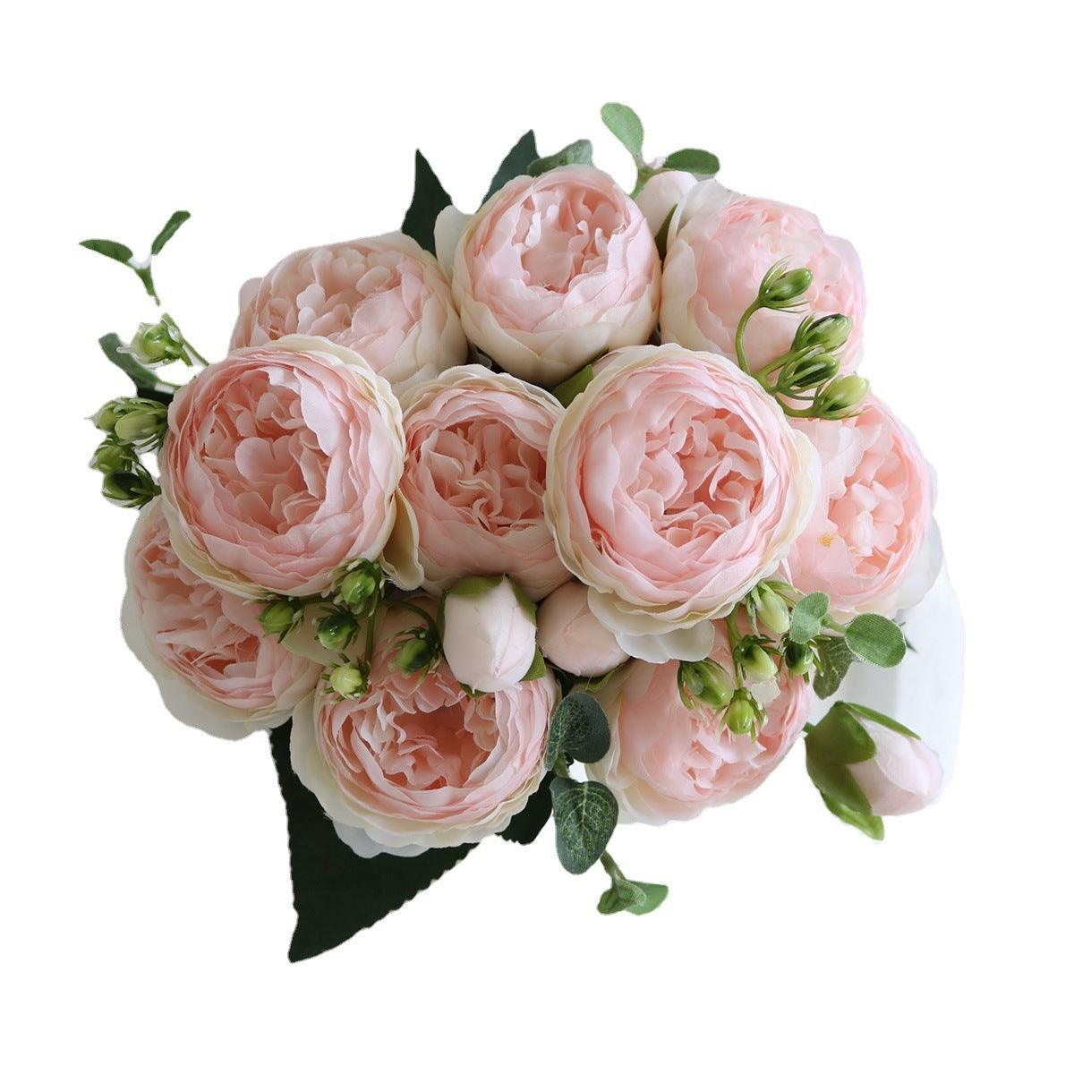 Vivolux | Elegant Pfingstrosen Träume - Premium Künstlicher Blumenstrauß
