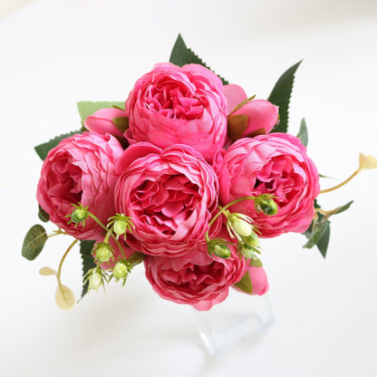 Vivolux | Elegant Pfingstrosen Träume - Premium Künstlicher Blumenstrauß