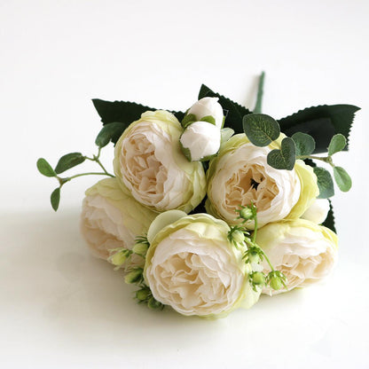 Vivolux | Elegant Pfingstrosen Träume - Premium Künstlicher Blumenstrauß