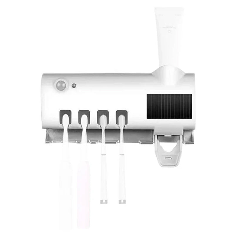 Vivolux | Smart UV-Licht Sterilisator Zahnbürstenhalter, Wandmontage Zahnpastaspender