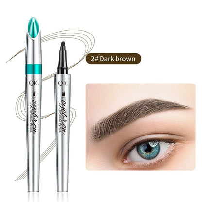 Vivolux | Wasserdichter 3D-Microblading-Augenbrauenstift mit 4 Gabelspitzen