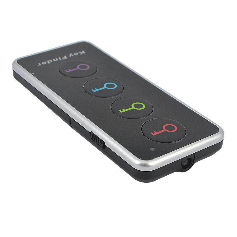 Vivolux | 4 in 1 Wireless Remote Key Finder - Schlüssel Locator Telefon Geldbörsen Anti-Verschluss mit Taschenlampenfunktion 4 Empfänger