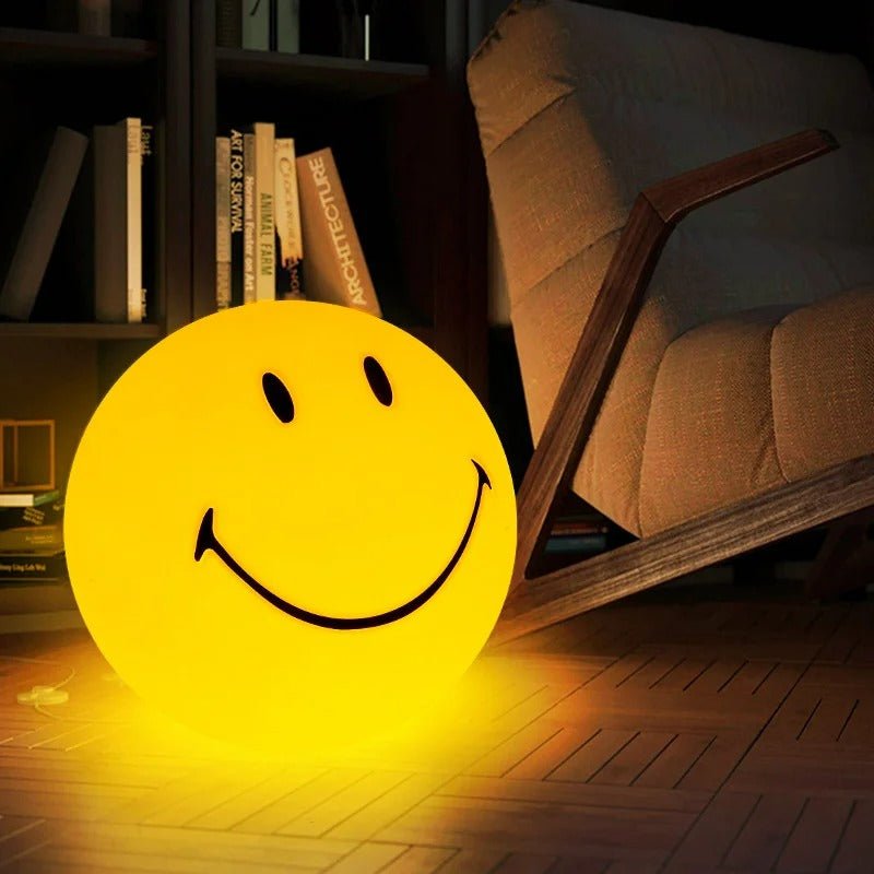 Vivolux | Smiley-Nachtlicht mit wiederaufladbarer LED und Touch-Schalter