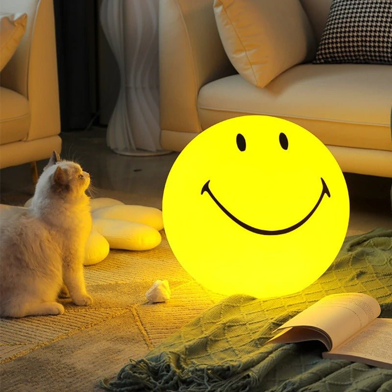 Vivolux | Smiley-Nachtlicht mit wiederaufladbarer LED und Touch-Schalter