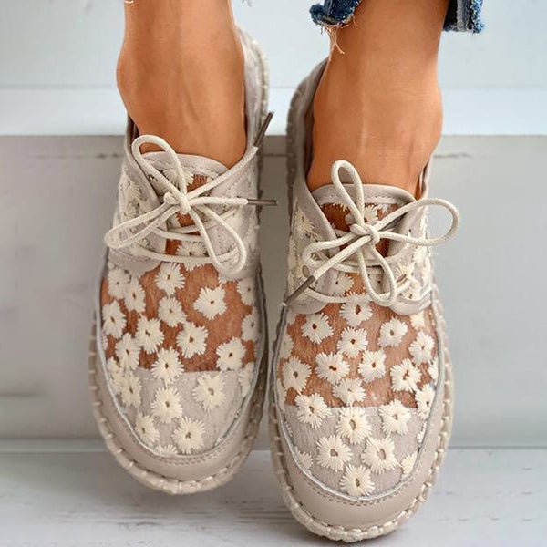 Vivolux | Orthopädischer stilvoller Schuh mit Blumendesign