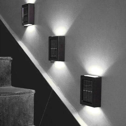 Vivolux | Drahtlose LED Solar Wandleuchten Deluxe | Effiziente und Kostenersparnis Außenbeleuchtung