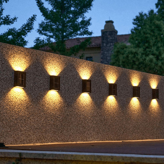 Vivolux | Drahtlose LED Solar Wandleuchten Deluxe | Effiziente und Kostenersparnis Außenbeleuchtung