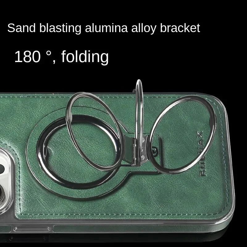 Lederhülle mit unsichtbarem Ständer für das iPhone