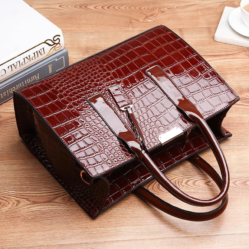 Vivolux | Tasche mit Krokodilprägung.