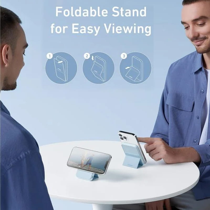 Mini tragbare drahtlose magnetische Powerbank mit Ständer