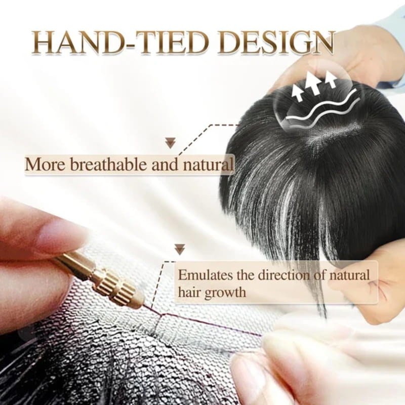 Vivolux | Natürliches Haarteil mit Pony für Frauen